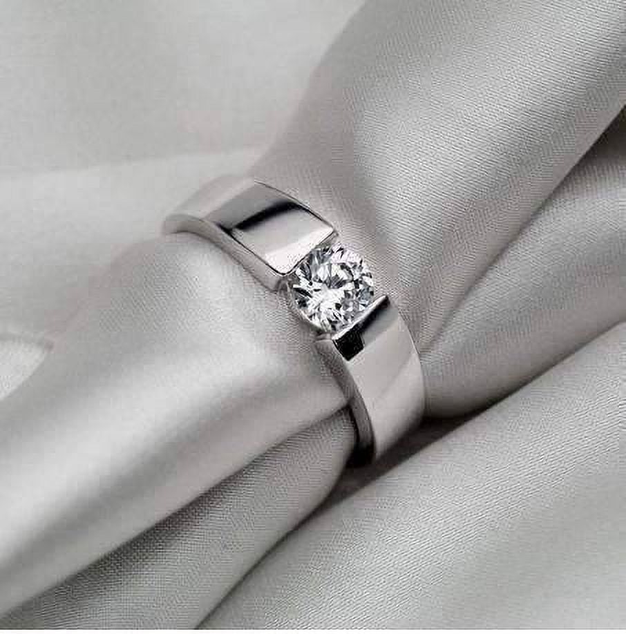 The Evergreen Solitaire Ring For Him - 0.20 carat- Platinum - Diamond  Jewellery at Best Prices in India | SarvadaJewels.com